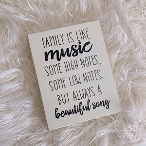 Decorative wooden painted sign